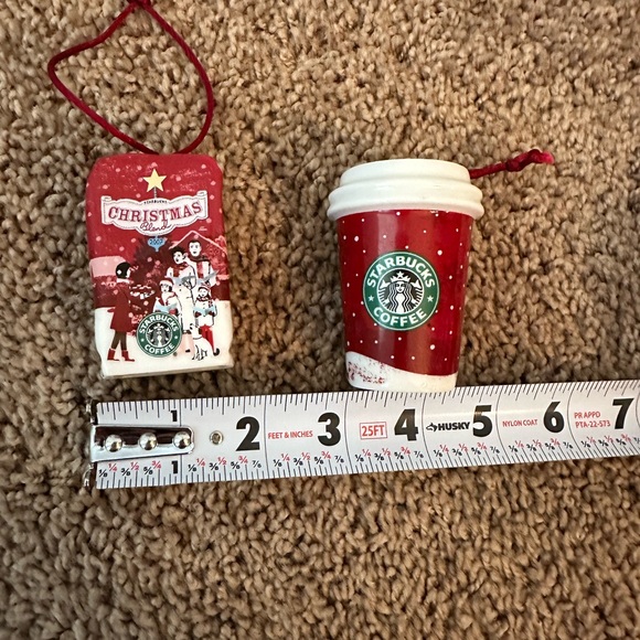 Starbucks Red Holiday Ornaments Set - Picture 4 of 5